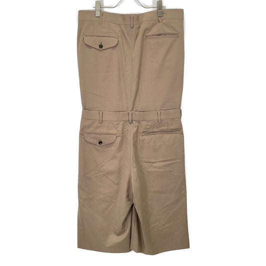 COMME des GARÇONS HOMME PLUS PM-P013 23SS Beige Half-Pants Docking Trousers Bottoms