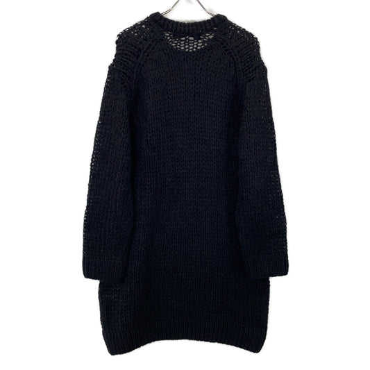 COMMEdesGARCONS HOMME PLUS コムデギャルソンオムプリュス ブラック オーバーサイズ ローゲージ モヘア ロングニット トップス