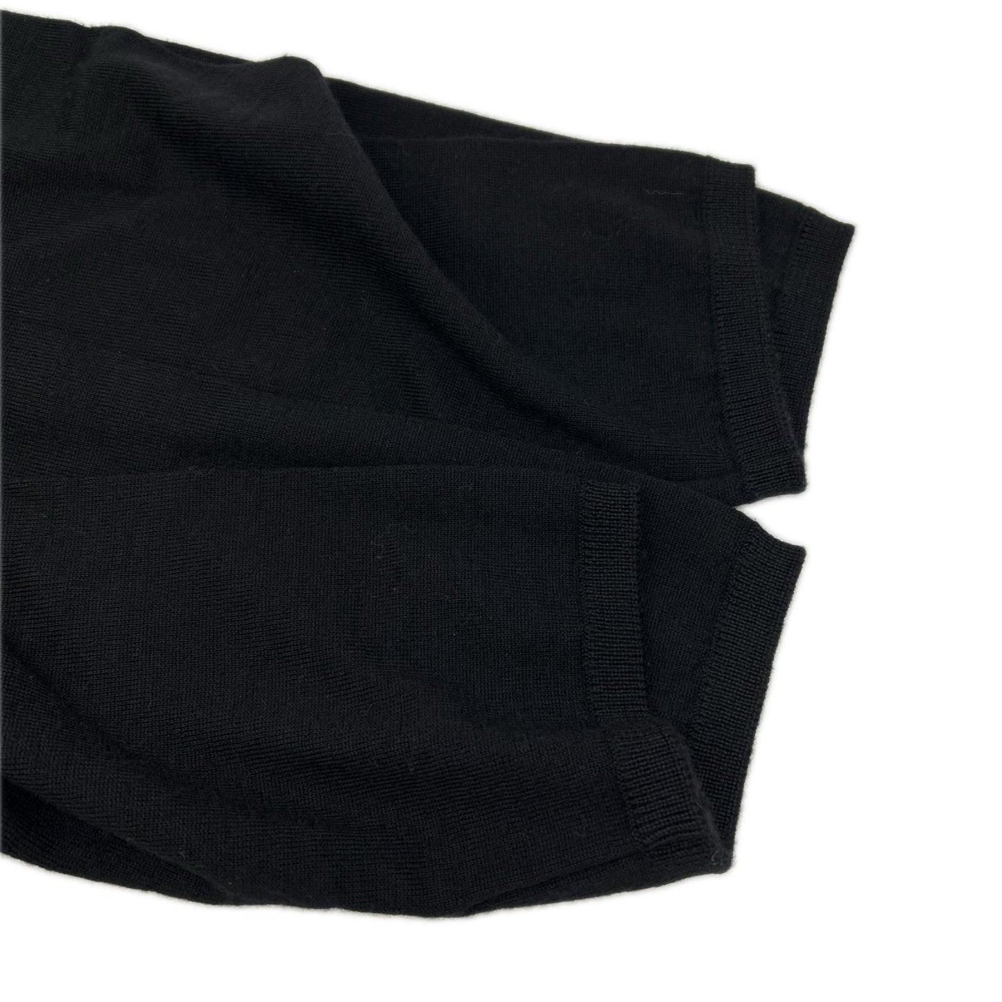 COMMEdesGARCONS HOMME PLUS コムデギャルソンオムプリュス 24SS PM-N017 ブラック ウール ドッキング ダブルニット トップス