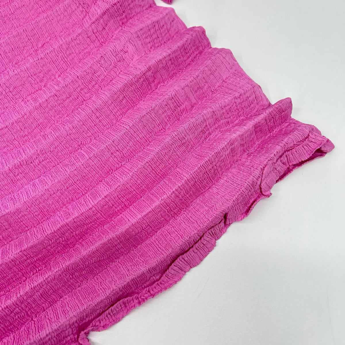 MeISSEYMIYAKE ミーイッセイミヤケ ローズピンク ACCORDION SEE-THROUGH CREPE トップス トップス