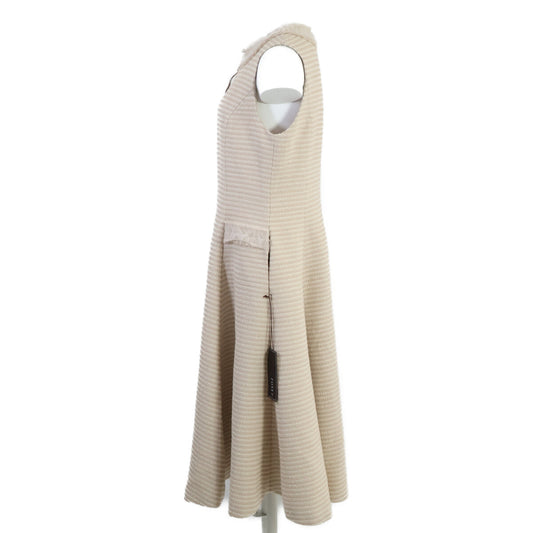 【SALE】 FOXEY フォクシー 【新品同様/25年製】45486 TWEED FETE フロントファスナー ノースリーブ ワンピース