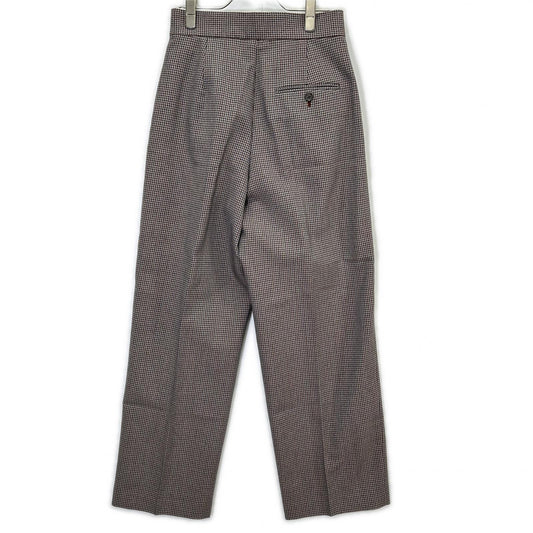 LE CIEL BLEU Le Ciel Bleu 26A68614 brown checked pleated trousers bottoms