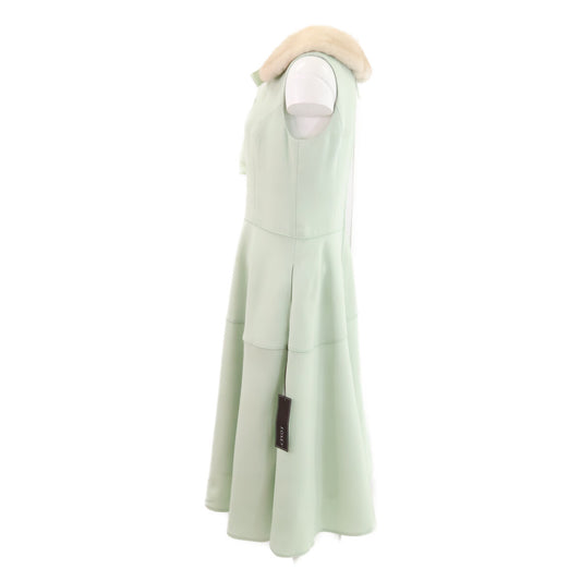 FOXEY フォクシー 【新品】42548 Lily ミンクファー付 ノースリーブ ワンピース