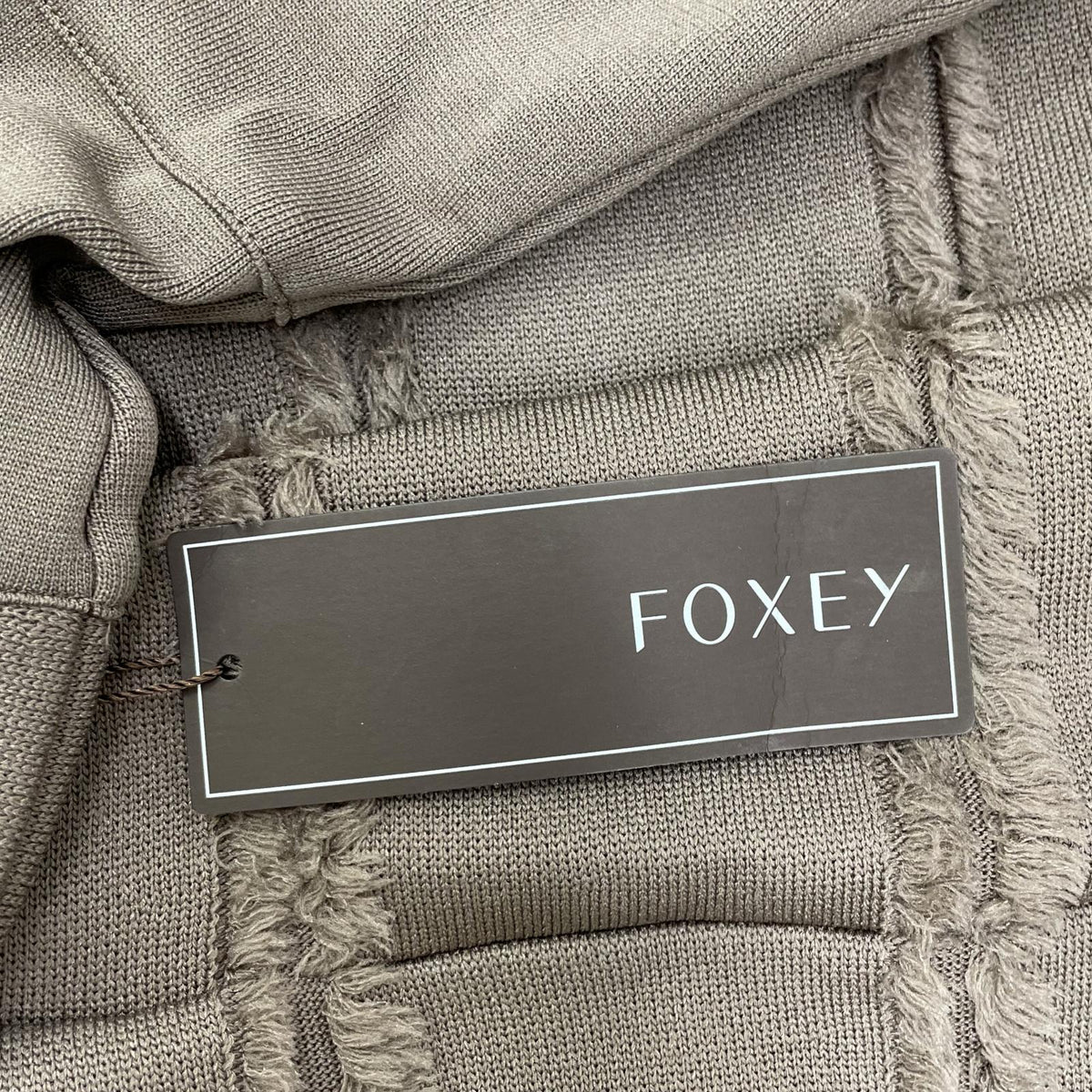FOXEY フォクシー 22年 42974 ブラウン リズミック ノースリープ ニットワンピース ワンピース
