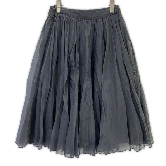 FOXEY BOUTIQUE フォクシーブティック 35968 グレー シアー サーキュラー タックフレア スカート スカート