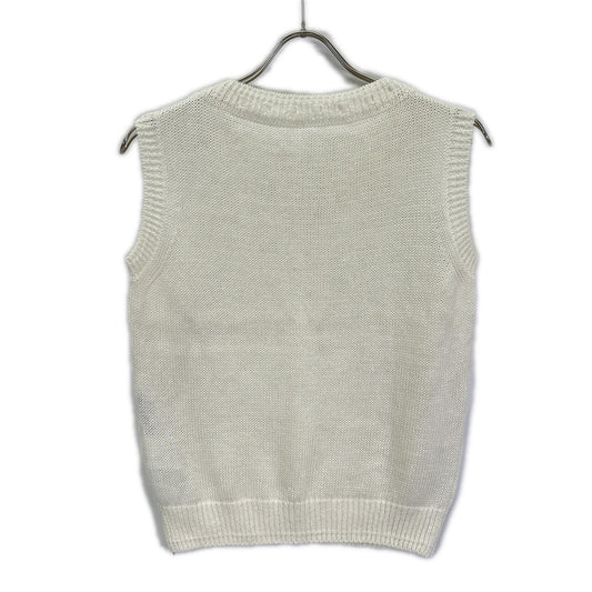 FOXEY BOUTIQUE フォクシーブティック 44450 ホワイト リネン100 レサンシエル メッシュニットトップス トップス