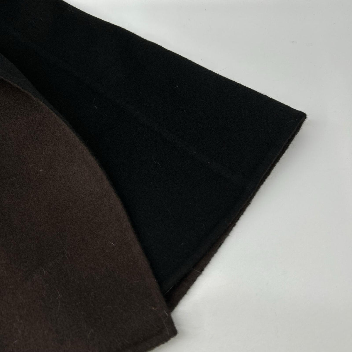 FOXEY フォクシー 37278 ブラック×ブラウン カシミヤ リリークラシック ダブルフェイスコート コート