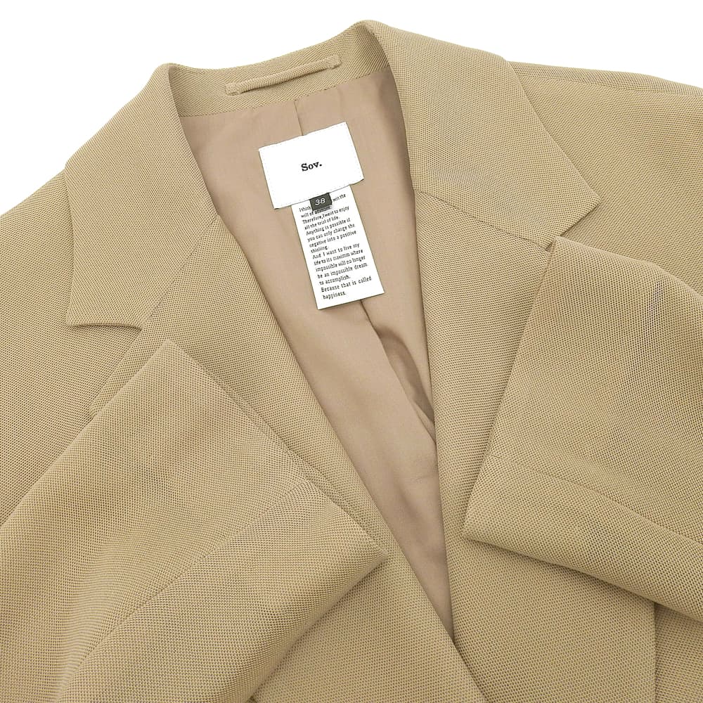SOV. Double Standard beautiful condition Cupra Karami tailored jacket women's brown 38 made in '24 jacket