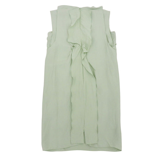 【SALE】 LANVIN COLLECTION ランバンコレクション フリル ノースリーブ ドレス ワンピース レディース ミントグリーン 40 2610302 ワンピース