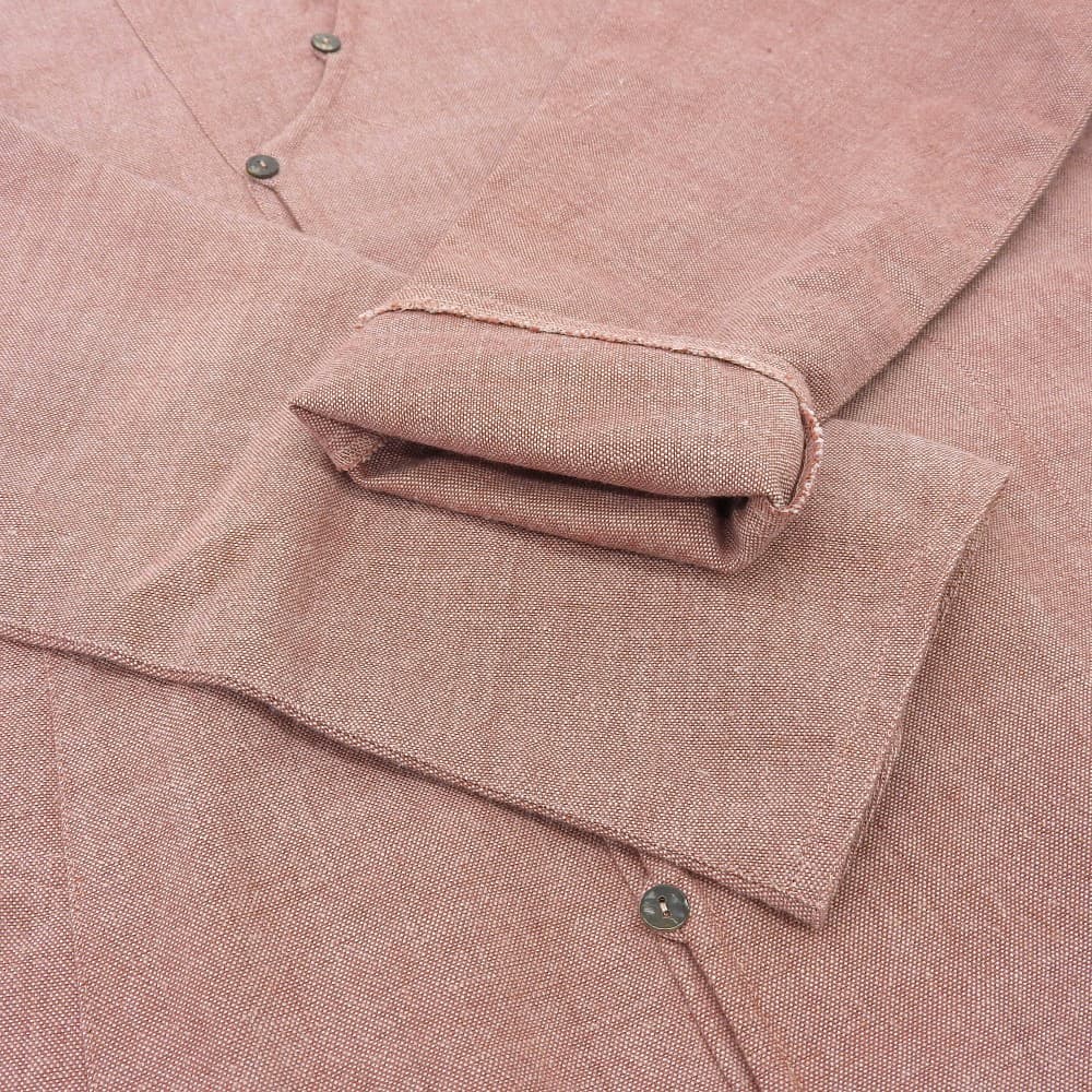 JURGEN LEHL ヨーガンレール 新品同様 コットン カディ インド製 ワンピース レディース テラコッタ M 25SS ワンピース M