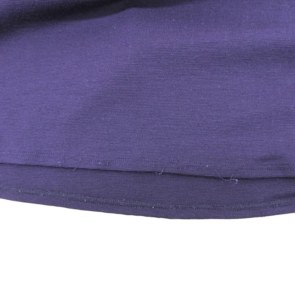 JURGEN LEHL ヨーガンレール ウール クルーネック ワンピース レディース パープル L ワンピース L