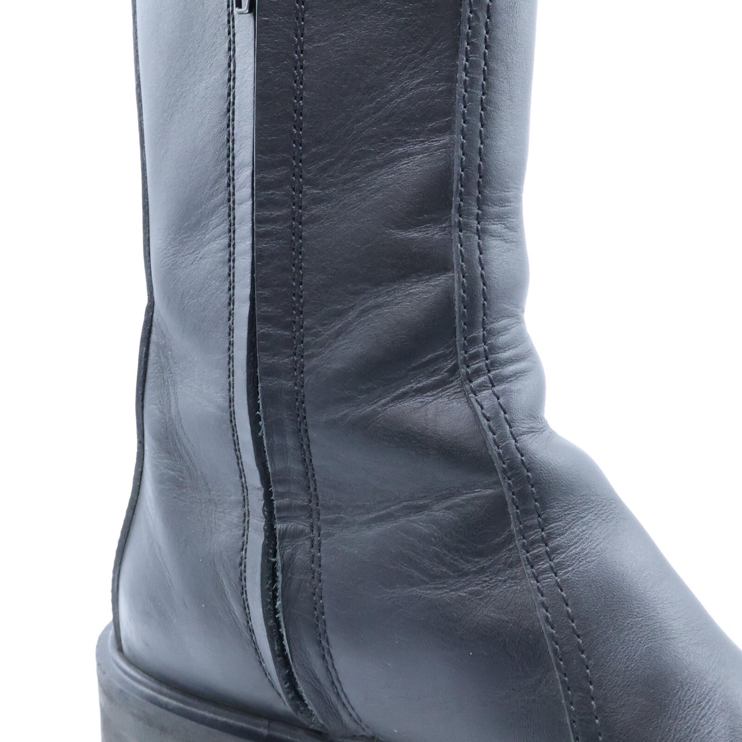 CELINE セリーヌ トリオンフ レザー サイドジップ ブーツ シューズ 37