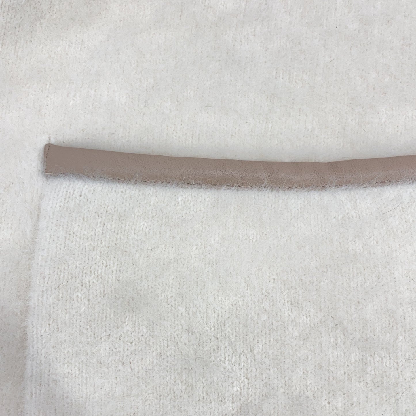 【美品】1528-104-2006 狐狸羊绒饰边拼接开衫/夹克 ※无尺码标注。女款