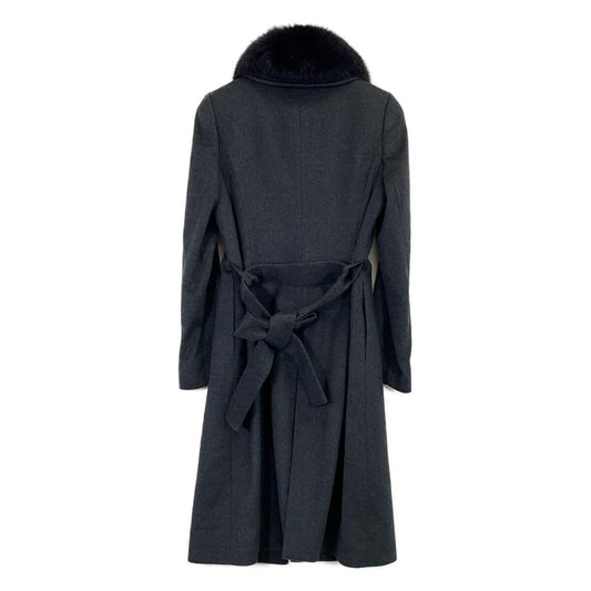 BARNEYSNEWYORK バーニーズニューヨーク BJ-404A グレー フォックスファー カシミヤ100 コート コート
