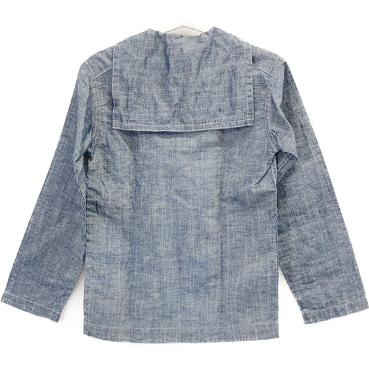 【SALE】 EVISU エヴィス シャンプレーデニム プルオーバー セーラーシャツ トップス
