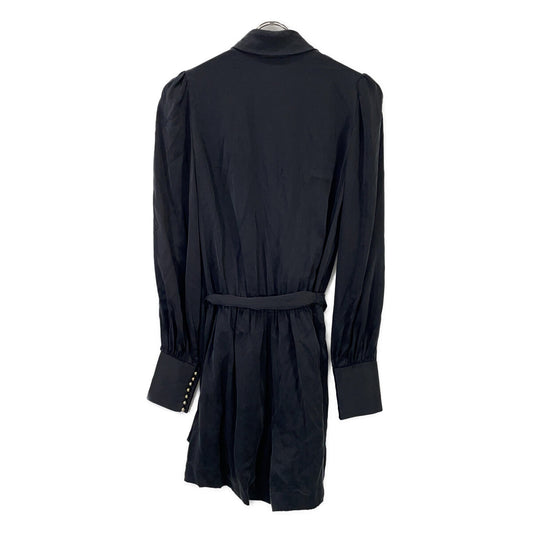 Zimmermann Black Silk All-in-One Overalls Jumpsuit