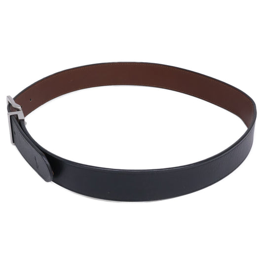 Leather Reversible Belt with Signature Pony Debossed Design for Men