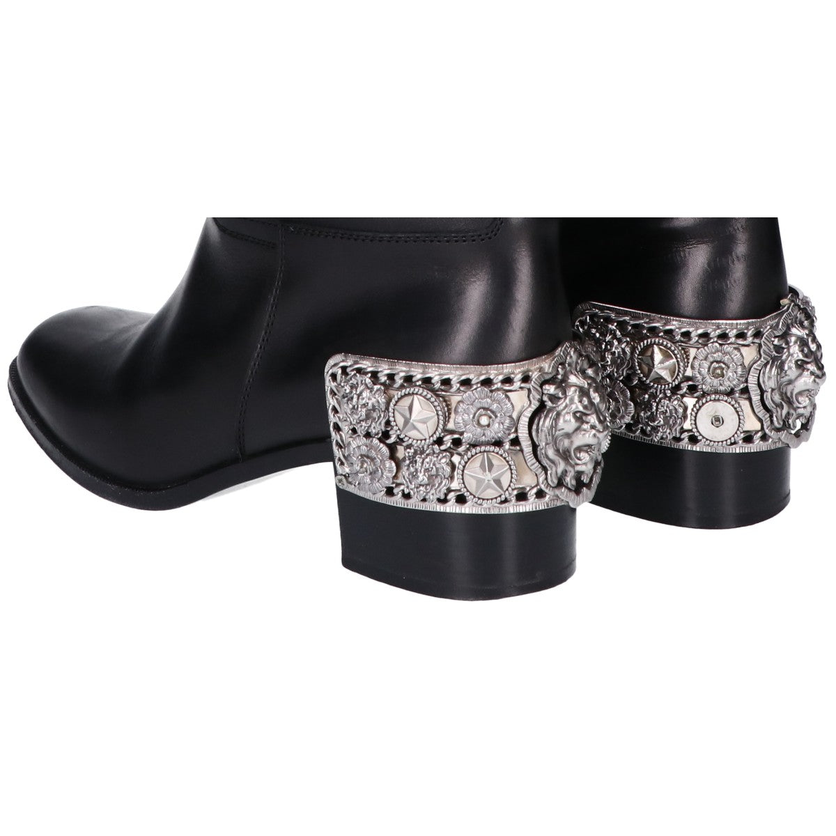 CHANEL Chanel Camellia Lion Buckle Long Boots Shoes