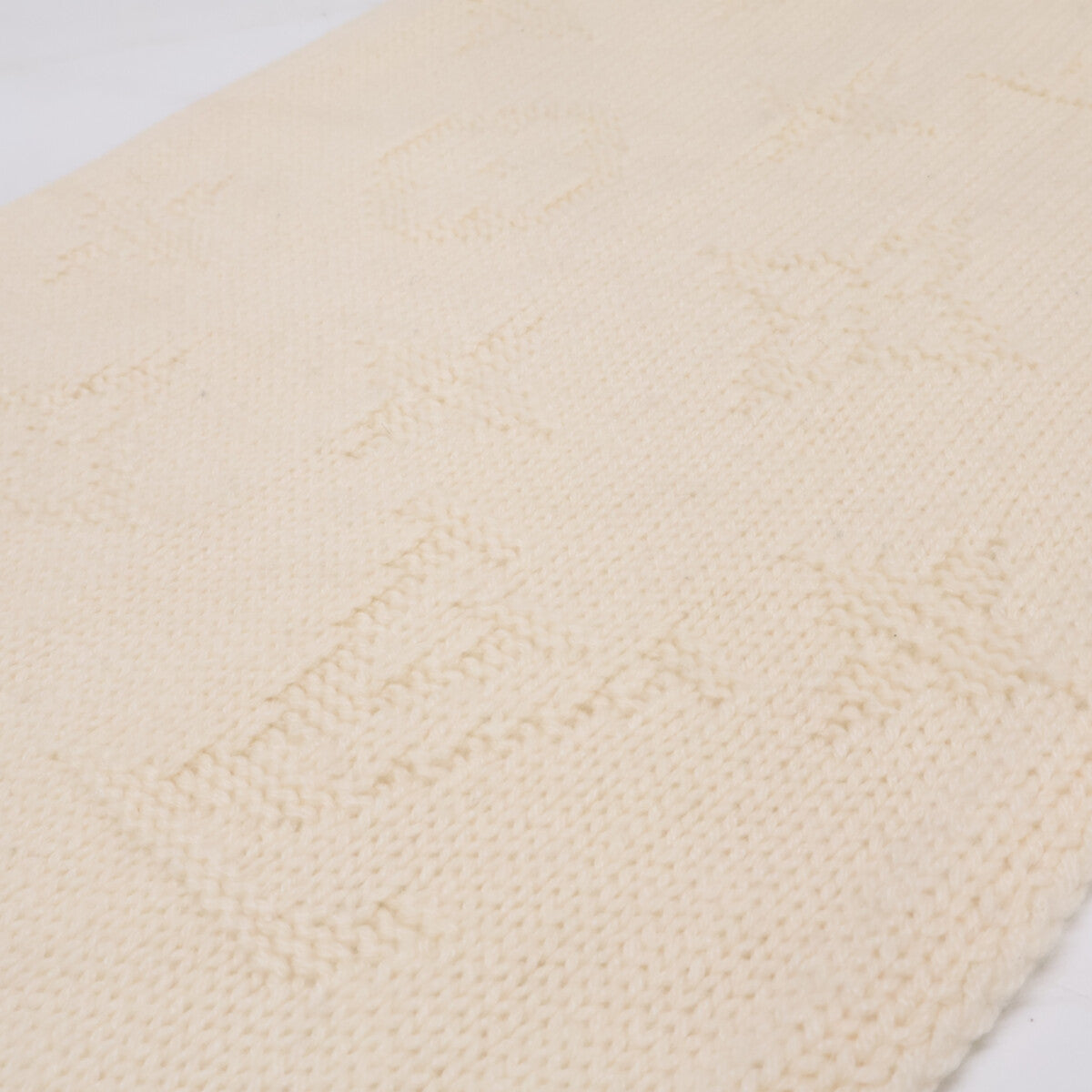 LOUIS VUITTON 【Excellent condition】 401910 mink fur pom-pom cashmere scarf