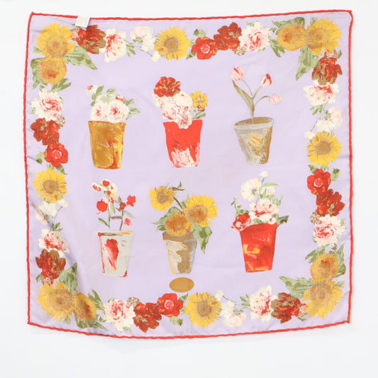 GUCCI 【Excellent Condition】Floral Silk Scarf