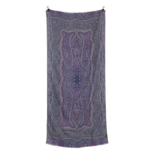 ETRO エトロ 【美品】ペイズリー柄 シルク/ウール ストール