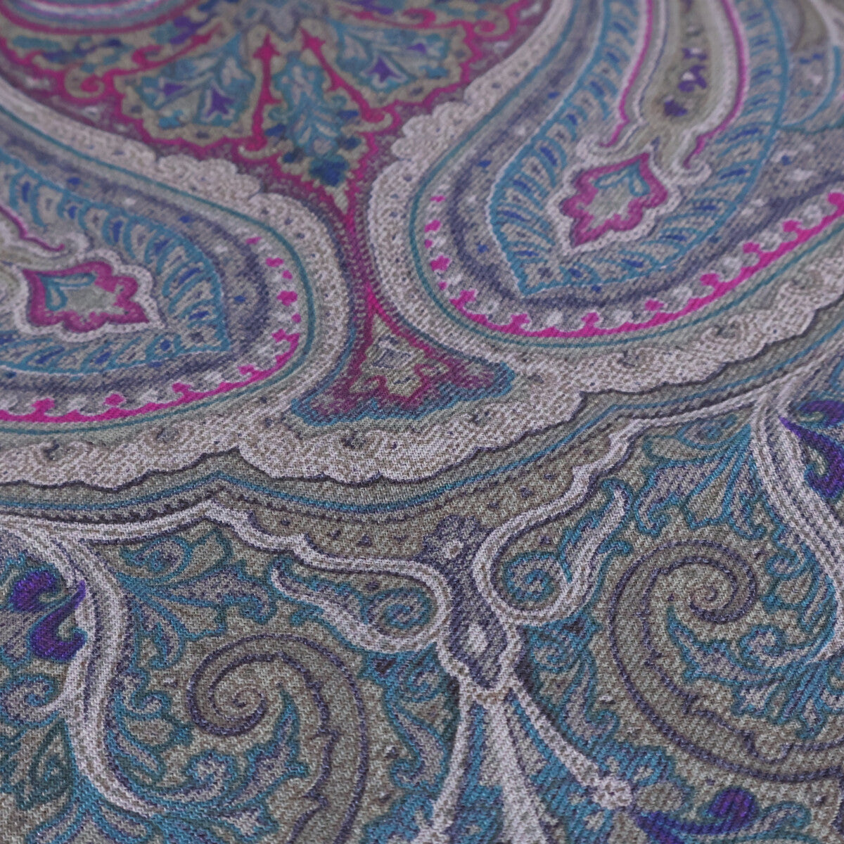 ETRO エトロ 【美品】ペイズリー柄 シルク/ウール ストール