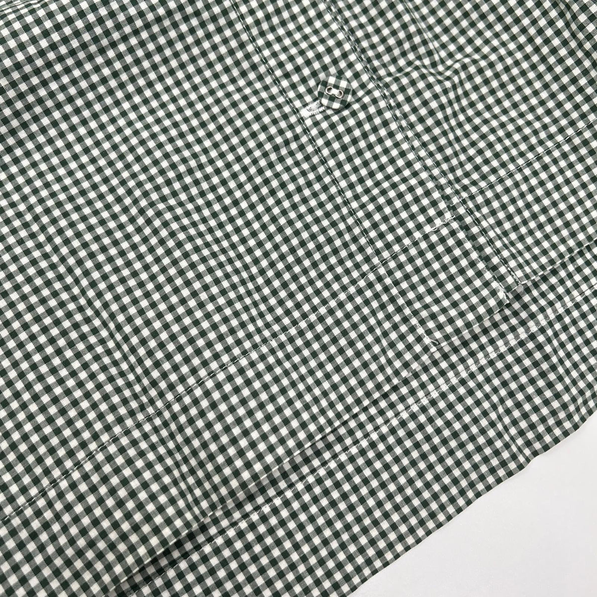 WONDERFUL WORLD Wonderful World Green Cotton Gingham-Check Dress Dress