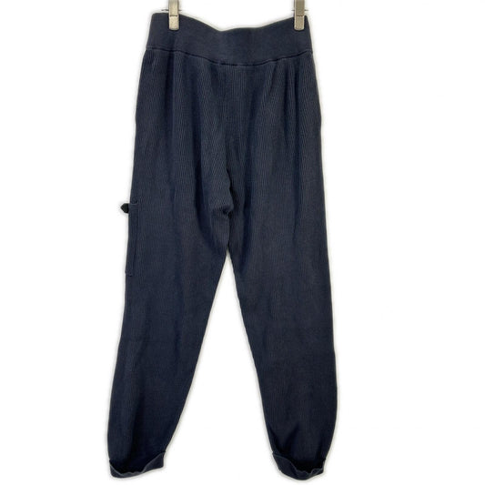 BRUNELLO CUCINELLI ブルネロクチネリ LAK1658937 23年 ネイビー コットン モニーレ リブ編みニットパンツ ボトムス