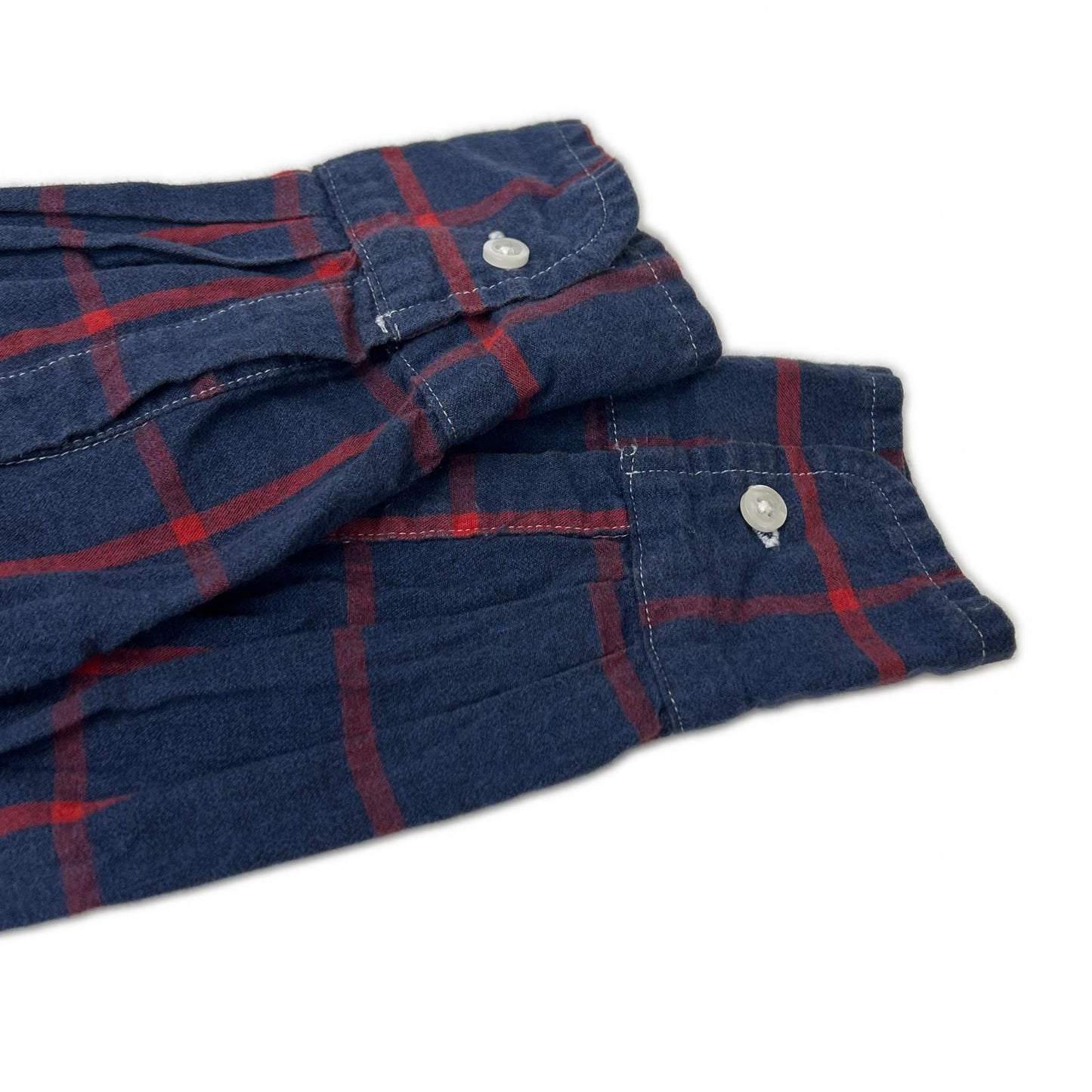 Frank&Eileen フランクアンドアイリーン ネイビー×レッド PAUL コットン チェック シャツ トップス