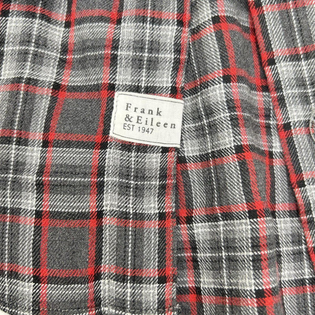 Frank&Eileen Gray × Red EILEEN Tartan-Check Shirt