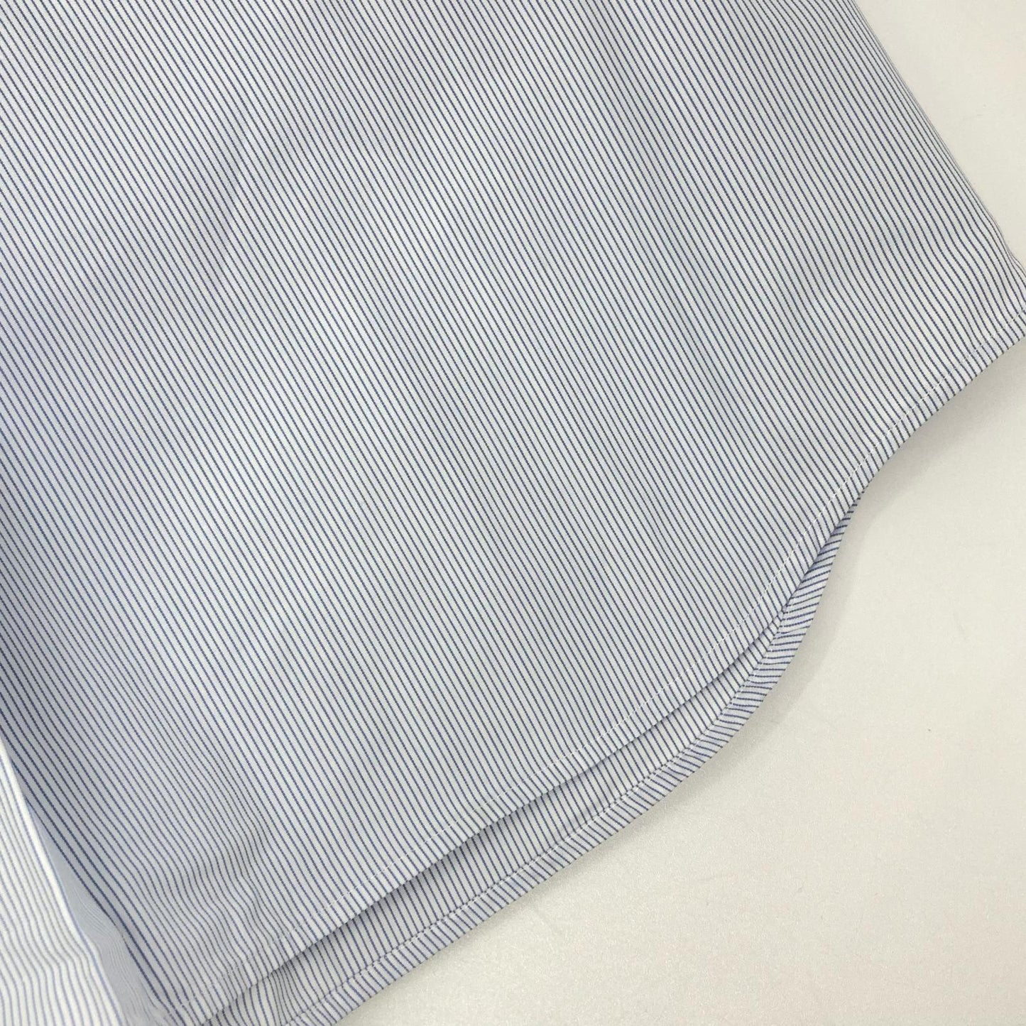 CELINE セリーヌ 20DO47562 ブルー ストライプ バンドカラー シャツ トップス