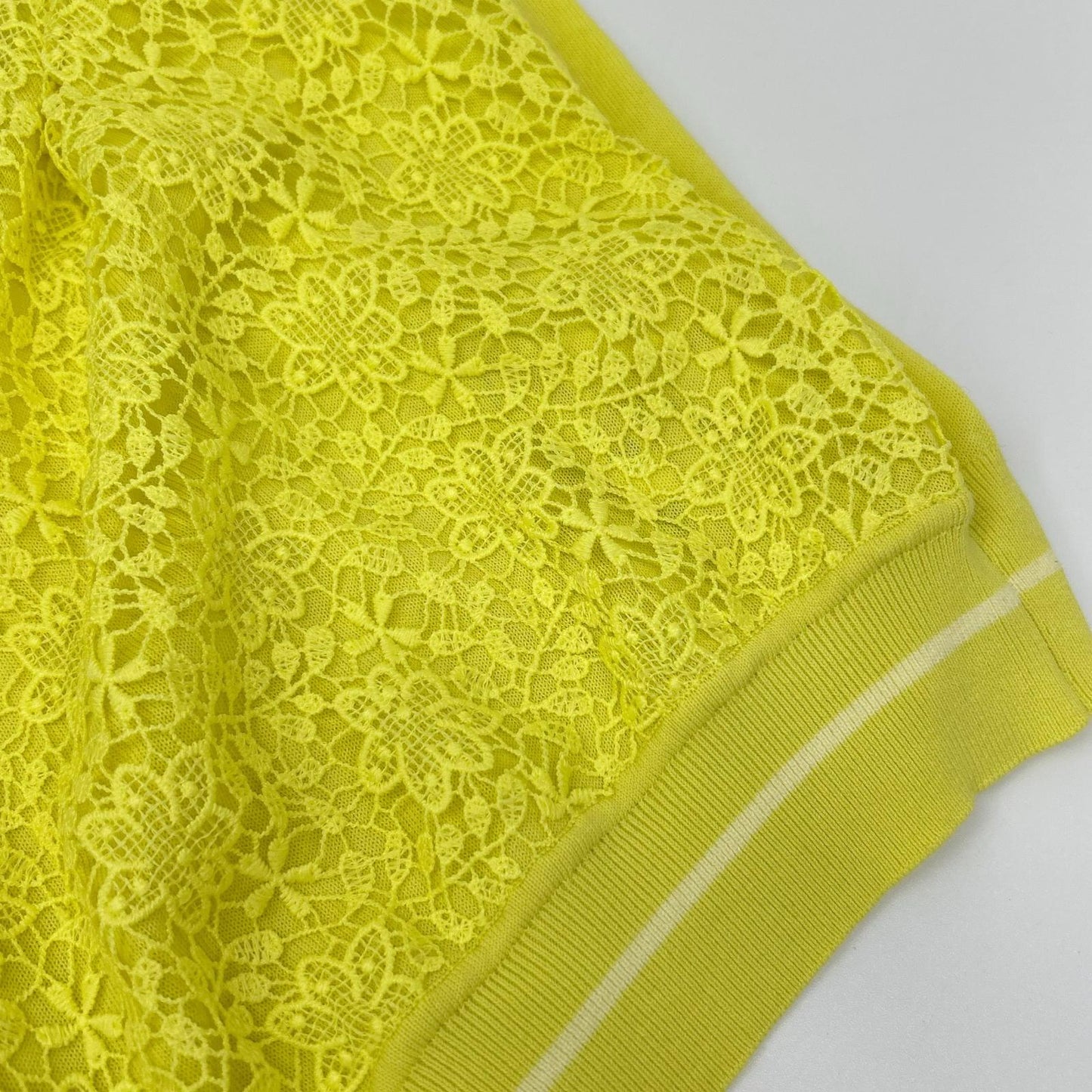 LANVIN en Bleu Lanvin en Bleu 3146832 Yellow Knit & lace cardigan ensemble top
