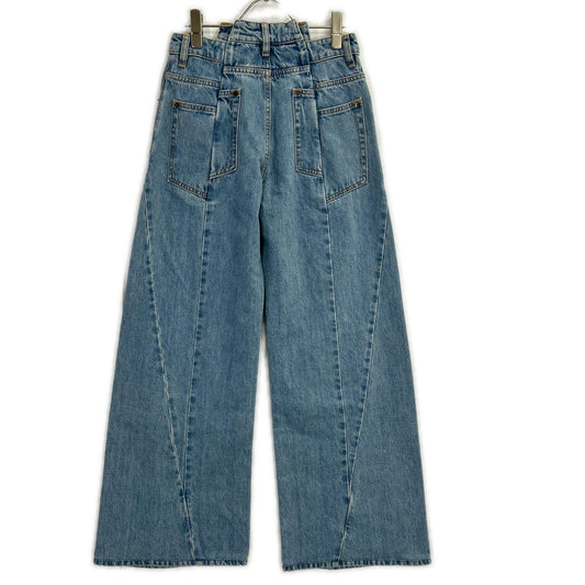 Maison margiela メゾンマルジェラ S51LA0128 S30617 24年 ブルー 再構築 1 ワイドデニムパンツ ボトムス