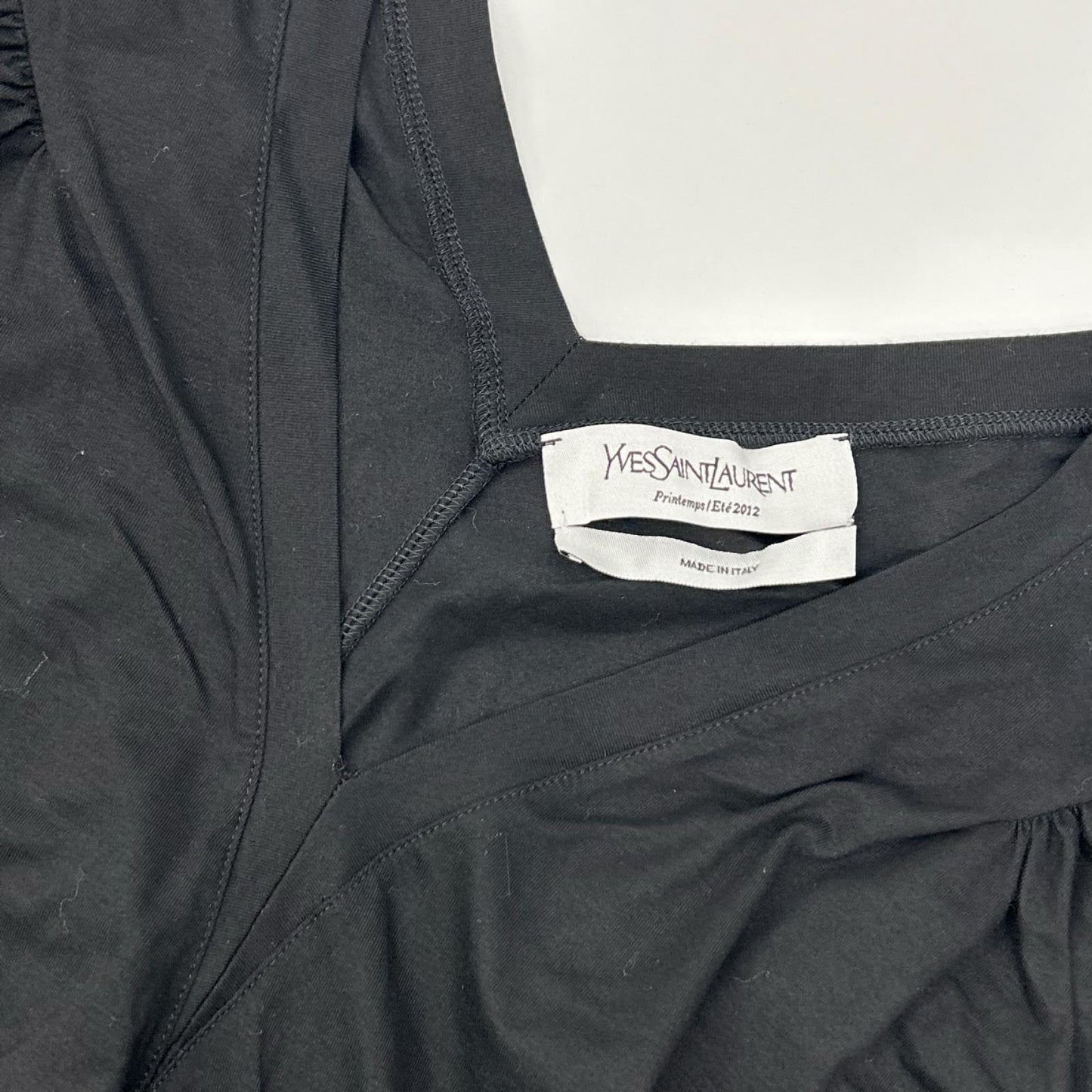YvesSaintLaurent イヴサンローラン 12年 ブラック 292975 Y1EFE パフスリーブ ワンピース ワンピース