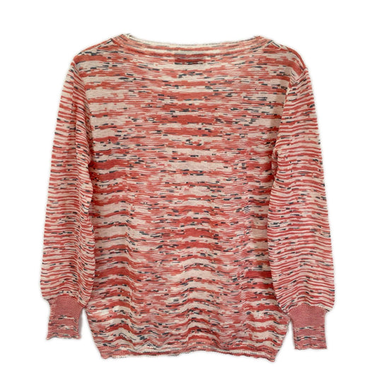 MISSONI ミッソーニ レッド系 ウール ボーダー Vネック セーター トップス