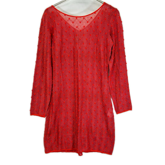 MISSONI ミッソーニ レッド系 リネンコットン混 ジグザグ柄 ワンピース ワンピース