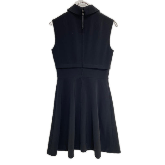 FOXEY NEW YORK Foxey New York 37567 Black sleeveless collared fit & flare dress dress