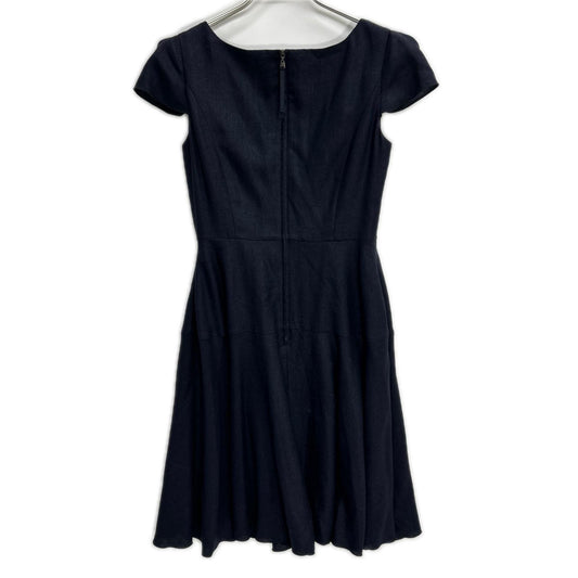 FOXEY NEW YORK Foxey New York 38318 Navy sleeveless smooth linen dress dress