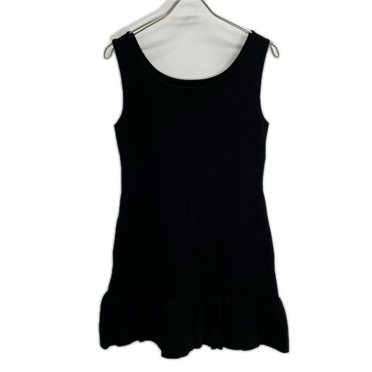 DAISY LIN Daisy Lin 31241 Black rayon-blend tuck-frill knit dress dress