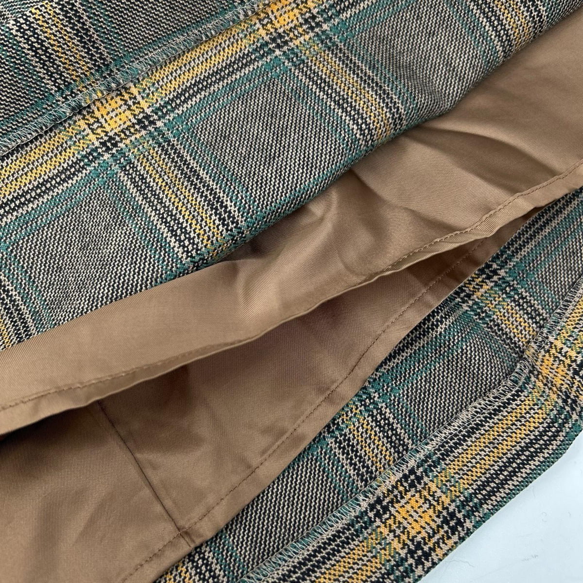 BORDERS at BALCONY ボーダーズアットバルコニー BD2221-3H-29 ブラウン チェック PLAID SKIRT スカート スカート
