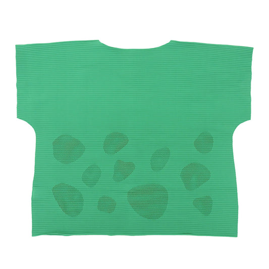 me ミー/イッセイミヤケ 美品 SEA GLASS PLEATS トップス レディース グリーン MI54KK261 トップス