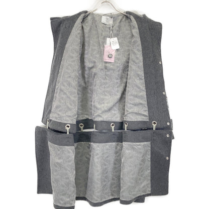 rurumu: rurumu: Gray rrm25AW-CT01 Rabbit Ear Fur Detachable Duffle Coat