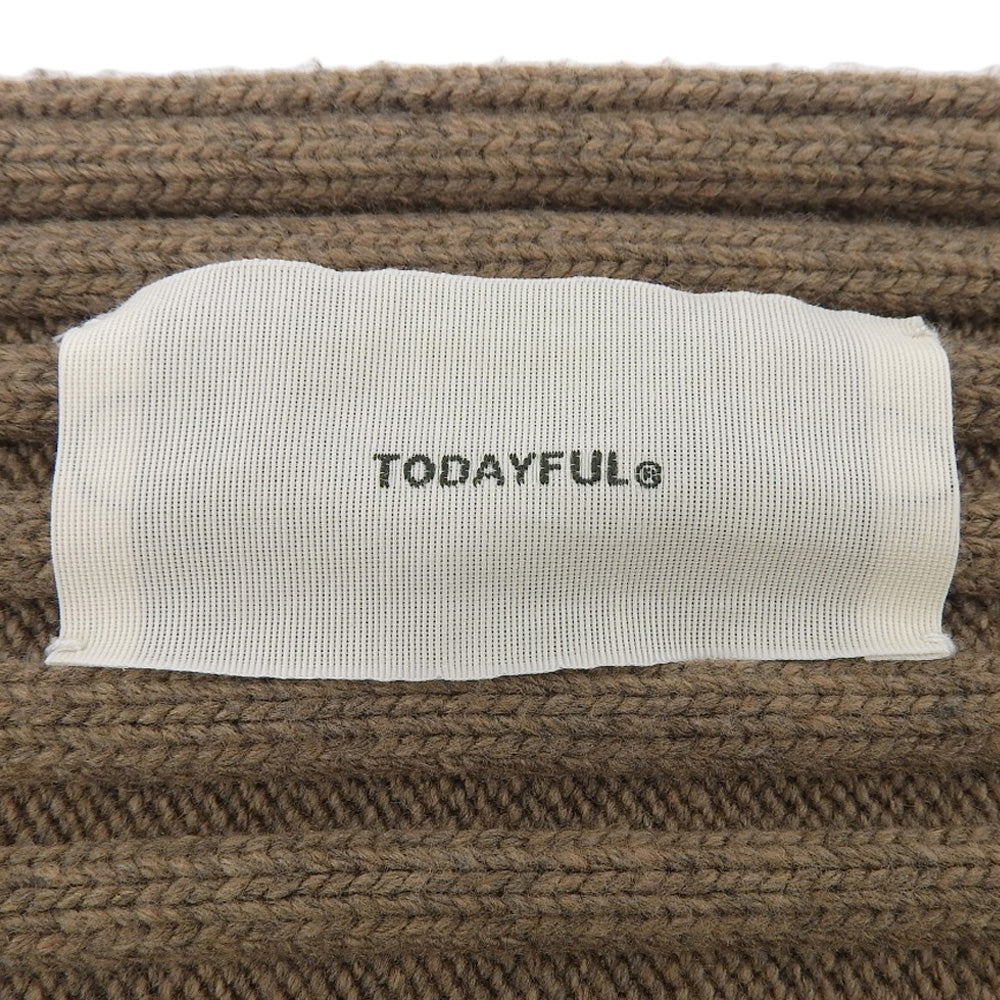 TODAYFUL トゥデイフル 美品 ボリュームニットスリーブ トップス レディース ベージュ F トップス