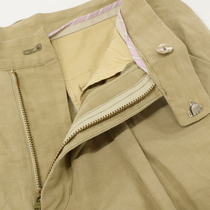 Pallas Palace 22 Toka Beige Cotton Wide Pants Bottoms 3