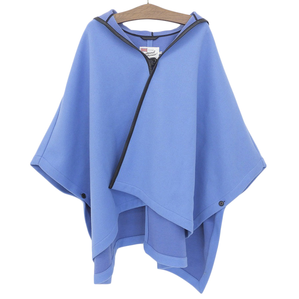 TRADITIONAL WEATHERWEAR トラディショナルウェザーウェア ウール混 ポンチョ ジャケット レディース ブルー F ジャケット