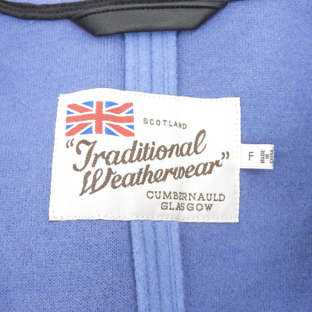 TRADITIONAL WEATHERWEAR トラディショナルウェザーウェア ウール混 ポンチョ ジャケット レディース ブルー F ジャケット