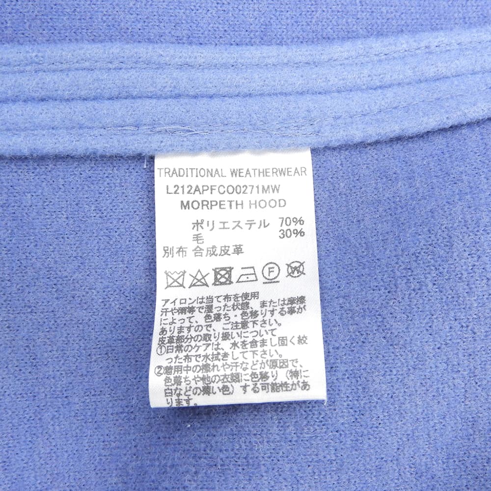 TRADITIONAL WEATHERWEAR トラディショナルウェザーウェア ウール混 ポンチョ ジャケット レディース ブルー F ジャケット