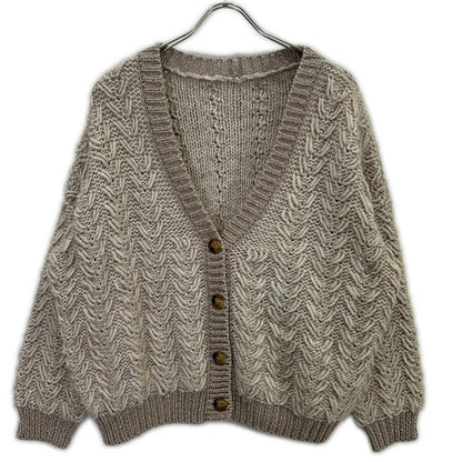 KOOS 046526 Brown Lame Cardigan Top F