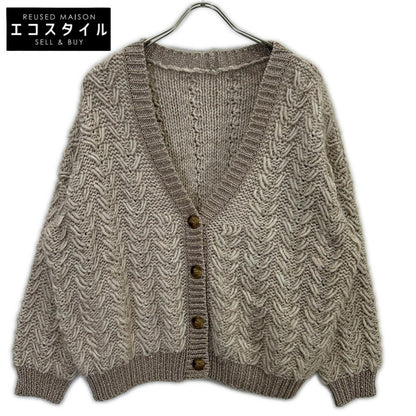 KOOS 046526 Brown Lame Cardigan Top F