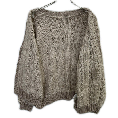 KOOS 046526 Brown Lame Cardigan Top F
